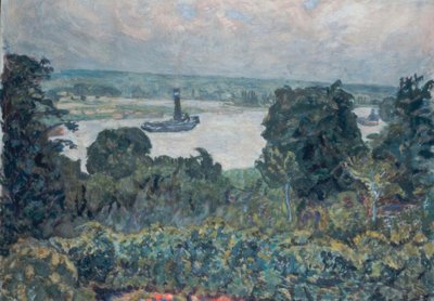 Rebocador no Sena de Pierre Bonnard