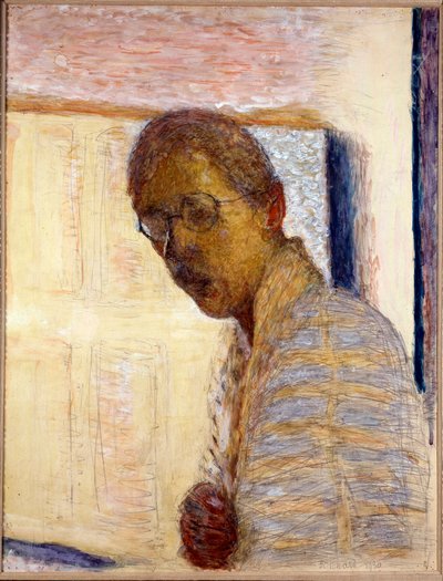 Auto-Retrato - 1930 (guache e lápis sobre papel) de Pierre Bonnard