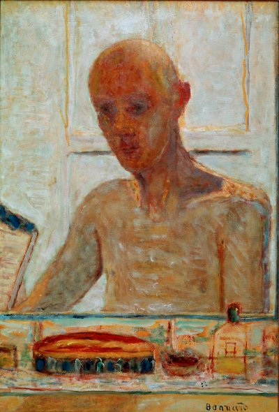 Pintura Auto-Retrato por Pierre Bonnard (1867-1947) Coleção do século 20 Madame Frank F. Gould de Pierre Bonnard