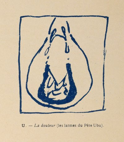 Sorrow - As lágrimas de Pere Ubu, do Alfabeto de Pere Ubu de Pierre Bonnard