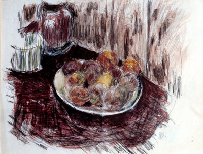Natureza Morta com Pintura Peches de Pierre Bonnard (1867-1947) Coleção Privada do século XX de Pierre Bonnard