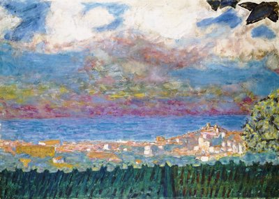 Céu tempestuoso sobre Cannes, 1945 de Pierre Bonnard