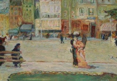 Cena de rua, Avenue Clichy, Paris de Pierre Bonnard