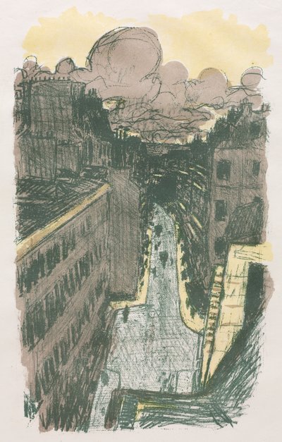 Cena de rua vista de cima de Pierre Bonnard