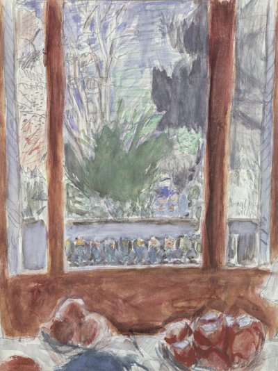 A sala do café da manhã, c.1930 (wc no papel) de Pierre Bonnard