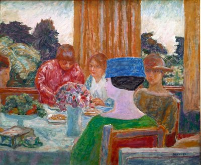 Pintura do Chapeuzinho Azul de Pierre Bonnard (1867-1947) 1917 Dim. 66x79 cm Paris, Winterthur, coleção particular de Pierre Bonnard