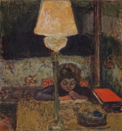A lâmpada de óleo, c.1898-1900 de Pierre Bonnard