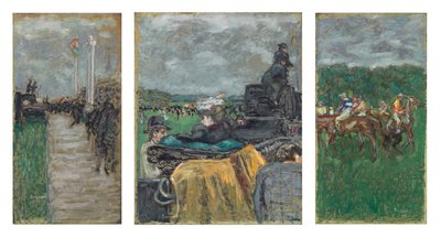As corridas em Longchamp; Les Courses a Longchamp de Pierre Bonnard