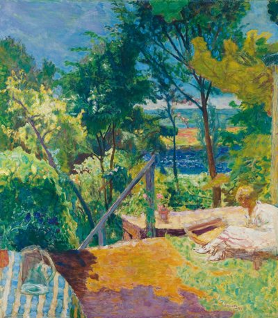 The Terrace at Vernon, 1923 de Pierre Bonnard