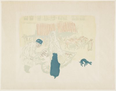 The Vegetable Vendor, c. 1897 (publicado em 1899) de Pierre Bonnard
