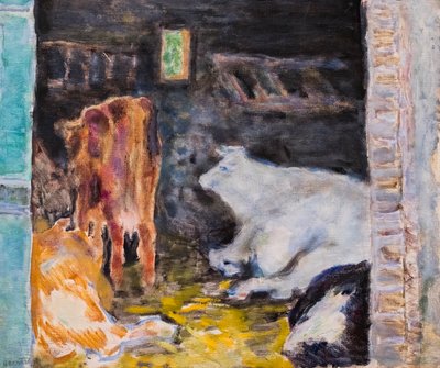 O estábulo, ca. 1912 (óleo sobre tela) de Pierre Bonnard