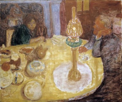 VEILED SOB A LÂMPADA de Pierre Bonnard