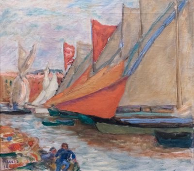 Voiles au sec ou Veleiros em Cannes de Pierre Bonnard