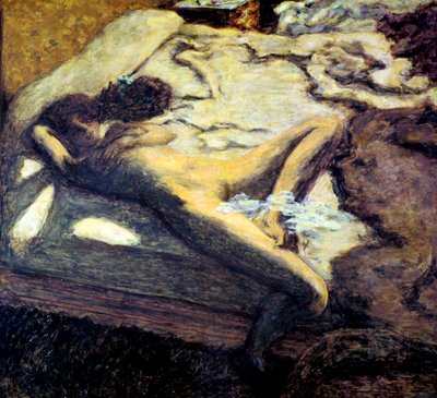 Mulher reclinada em uma cama, ou a mulher indolente, 1899 de Pierre Bonnard