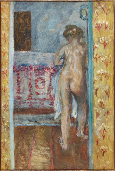 Mulher em uma Alcova, c. 1904 (óleo a bordo) de Pierre Bonnard
