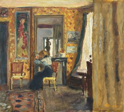 Mulher em um interior, c.1908 (óleo sobre tela) de Pierre Bonnard
