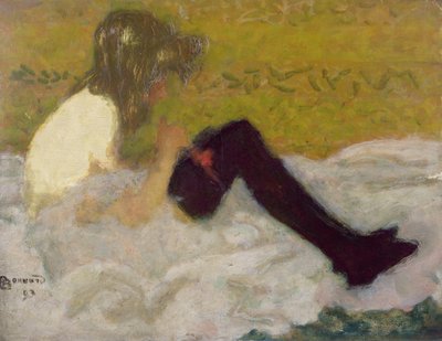 Mulher com meias pretas, 1893 (óleo) de Pierre Bonnard