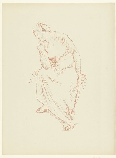 Zittende halfnaakte vrouw
Estudo de uma mulher nua sentada meio violada
Estudo
O Julgamento (título da série) de Pierre Cécile Puvis de Chavannes