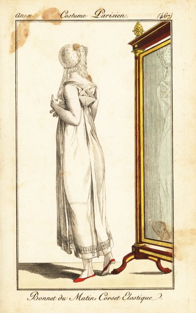 Merveilleuse na frente de um espelho, Paris de Pierre Charles Baquoy