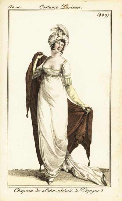 Merveilleuse em vestido de ópera, Paris de Pierre Charles Baquoy