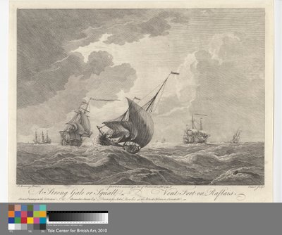 Um vendaval forte ou Squall de Pierre Charles Canot