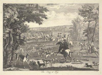 O veado na baía de Pierre Charles Canot