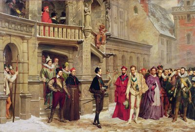 Henri III e o duque de Guise, 1855 de Pierre Charles Comte