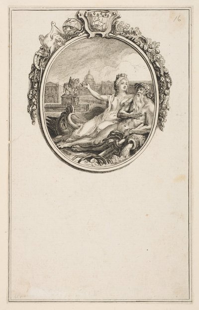 Inauguração da estátua equestre de Luís XV, 1766. de Pierre Chenu
