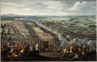 A Batalha de Poltava em 27 de junho de 1709, depois de 1724. de Pierre Denis II Martin