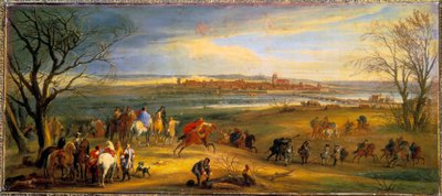 A Guerra da Devolução (1667-1668): "Captura de Dole in Franche-Comte pelo Rei Luís XIV, 16 de Fevereiro de Pierre Denis Martin