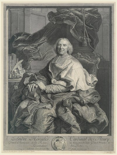 André Hércules, Cardeal de Fleury de Pierre Drevet