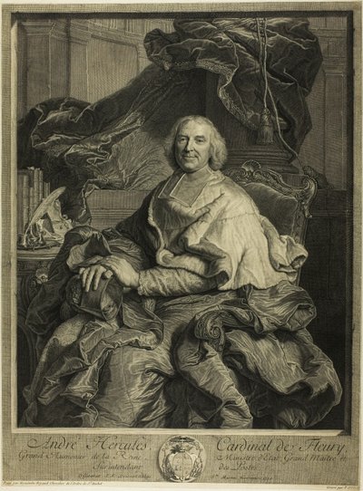 Retrato do Cardeal de Fleury de Pierre Drevet