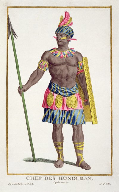Chefe dos hondurenhos, 1780 de Pierre Duflos