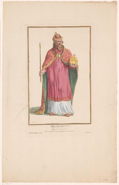 Retrato do Imperador Sigismund com ceptro e globo
Sigismund (título sobre o objecto) de Pierre Duflos