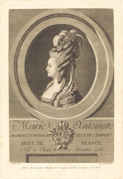 Maria Antonieta de Pierre Dupin II after Carle Van Loo