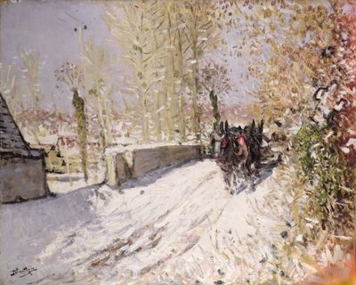 Paisagem de inverno de Pierre Eugene Montezin