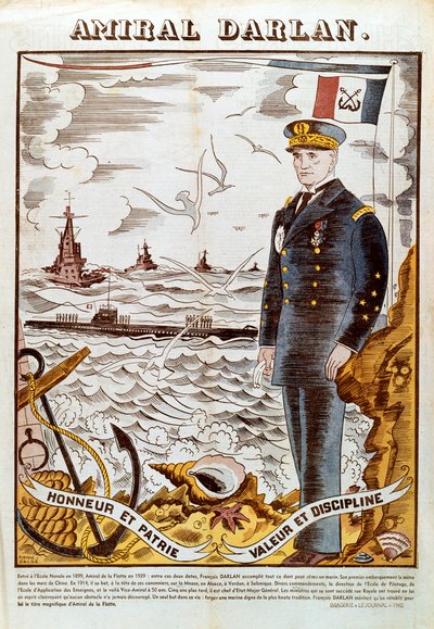 Almirante François Darlan, Comandante da Marinha Francesa, 1940 de Pierre Falke