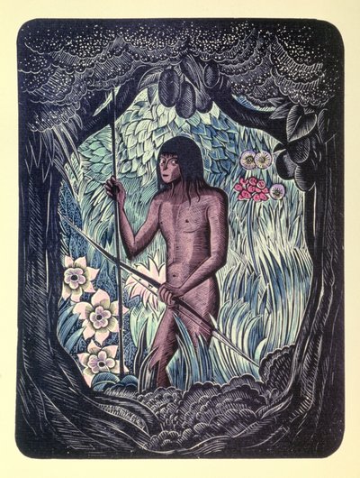 As aventuras de Robinson Crusoé, século XX (ilustração) de Pierre Falke