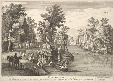 Sea Port Port de Mer após a pintura na coleção de Madame la Comtesse de Verrue. de Pierre Francois Beaumont