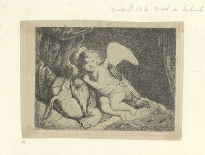 Rustende Amor
Colecção de oitenta e cinco estampas originais (título da série) de Pierre François Basan (workshop of)