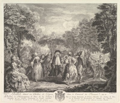 O Carnaval de Parnassus, 1761-62. de Pierre François Basan