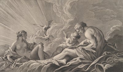 Amor Instruído por Mercúrio, século XVIII. de Pierre François Basan