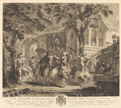 A Taberna de Pierre François Basan after Gabriel Jacques de Saint Aubin