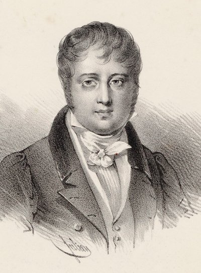 Retrato do Compositor Nicolò Isouard 1775-1818. de Pierre François Ducarme