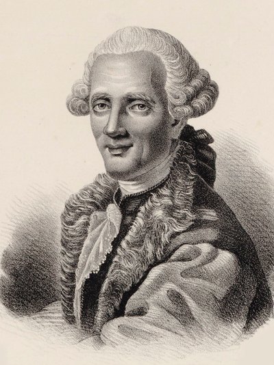 Retrato do compositor Niccolò Piccinni 1728-1800. de Pierre François Legrand