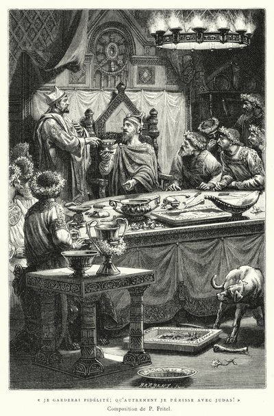 Eu vou manter a fé, senão vou perder com Judas! (gravura) de Pierre Fritel