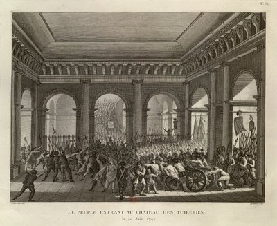 As pessoas a entrar no Palácio das Tulherias de Pierre Gabriel Berthault