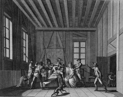 O assassinato de Jean-Paul Marat, c. 1795 de Pierre Gabriel Berthault