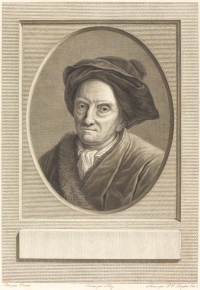 Fontenelle de Pierre Gabriel Langlois after Guillaume Voiriot after Jean Jacques Forty