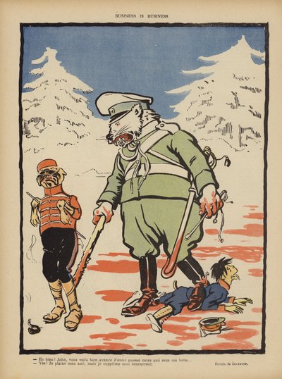 Negócio é negócio. Ilustração para Le Rire de Pierre Georges Jeanniot